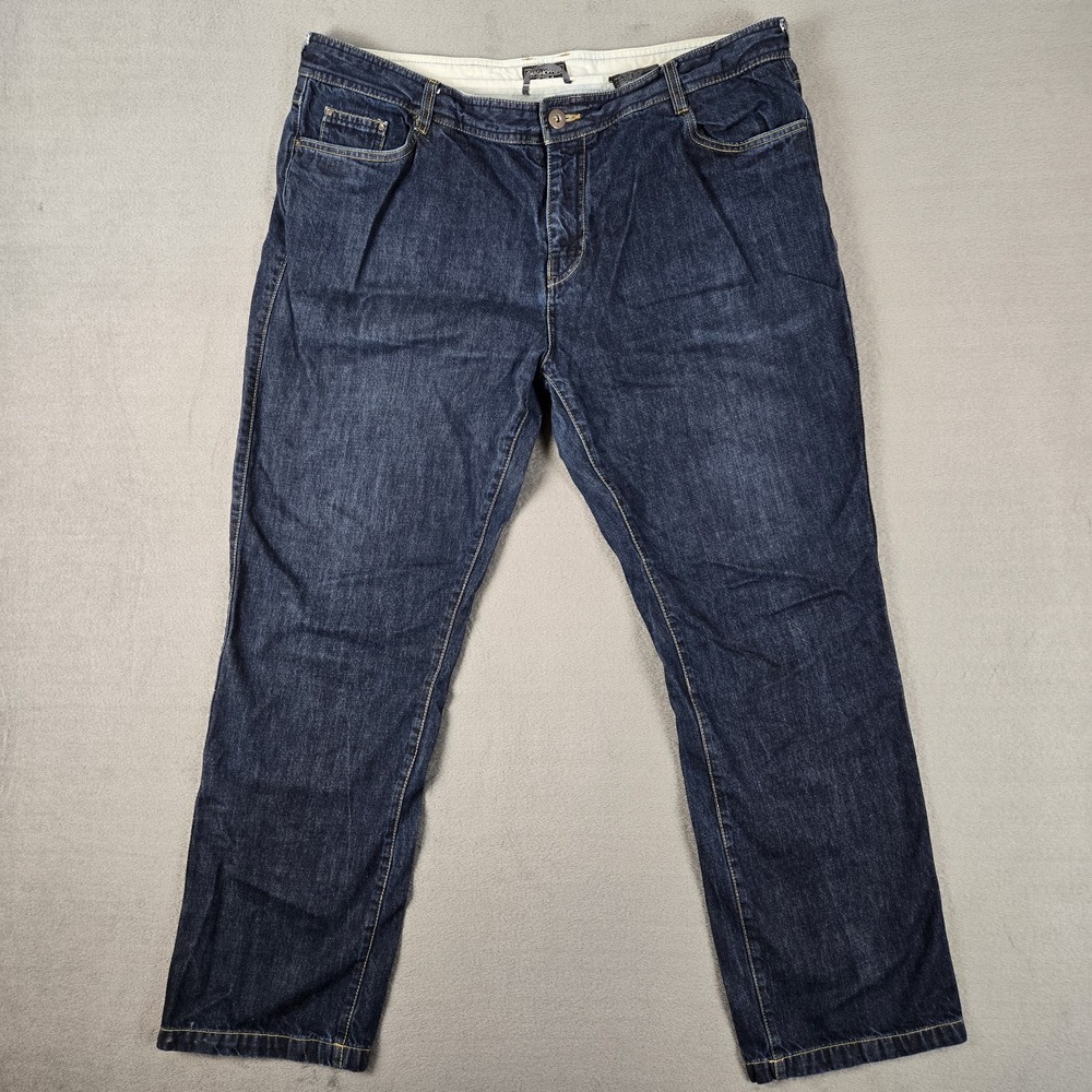 Craghoppers Jeans Mens 42x30 Dark Wash Straight‎ Leg 5 Pocket Denim Stretch